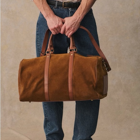 Sezane suede duffle bag Larkins Weekend Bag - Picture 3 of 9